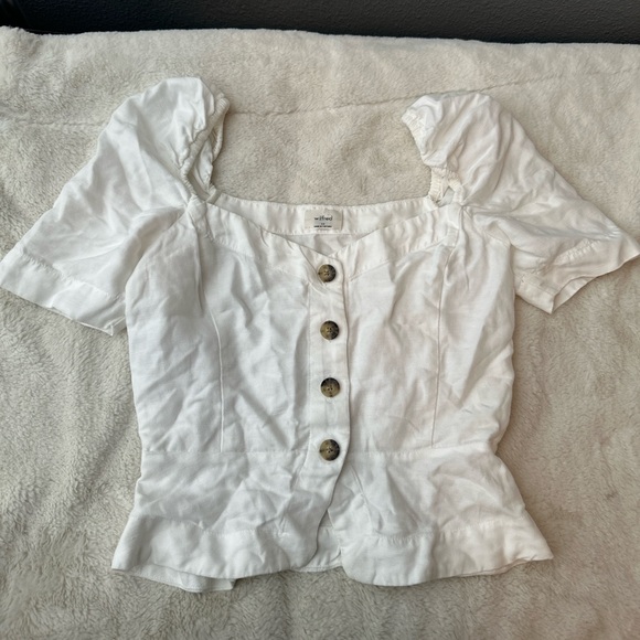 Aritzia Wilfred Janine linen top - Picture 3 of 6